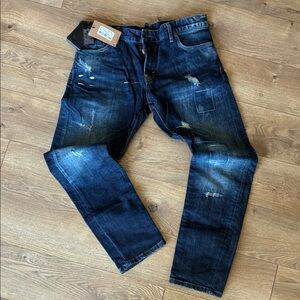 DSQUARED Indigo Straight Leg Jeans